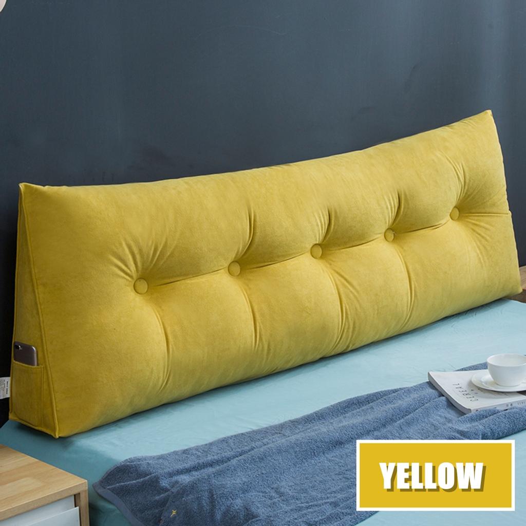 Большая прямоугольная подушка для талии, диван, большая подушка для спинки, кровать, длинный треугольный подголовник, наволочка, подушка-татами, современный домашний декор