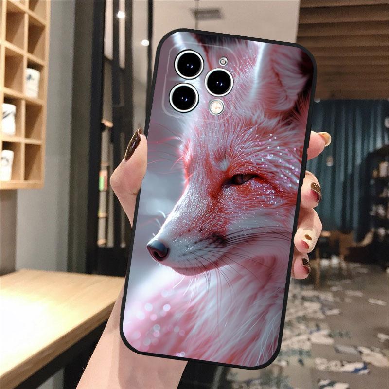 Чехол для телефона Carcasa Funda Для iPhone 17 Pro Max 17 Air 16 15 14 13 Pro Max 15 16 Pro 15Plus Милая лиса
