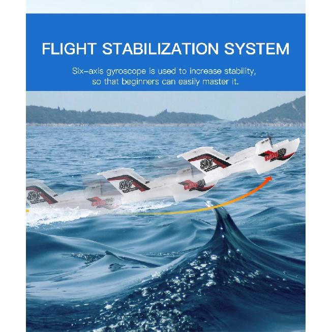KF603 RC Glider EPP Foam 2.4G 3CH Radio Control Sea And Air RC Plane Water Land Flying Boat Airplane Toys Gift For Boys