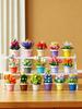 Preserved Succulent & Fresh Flower Educational Building Block Ornament - Perfect Small Gift for Boys and Girls' Birthdays