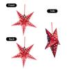 18 Inch Christmas Decoration Xmas Paper Star Holiday Star Hanging Ceiling Stars Pendant 3D Christmas Tree Lampshade 3D Paper Star Hanging Decoration