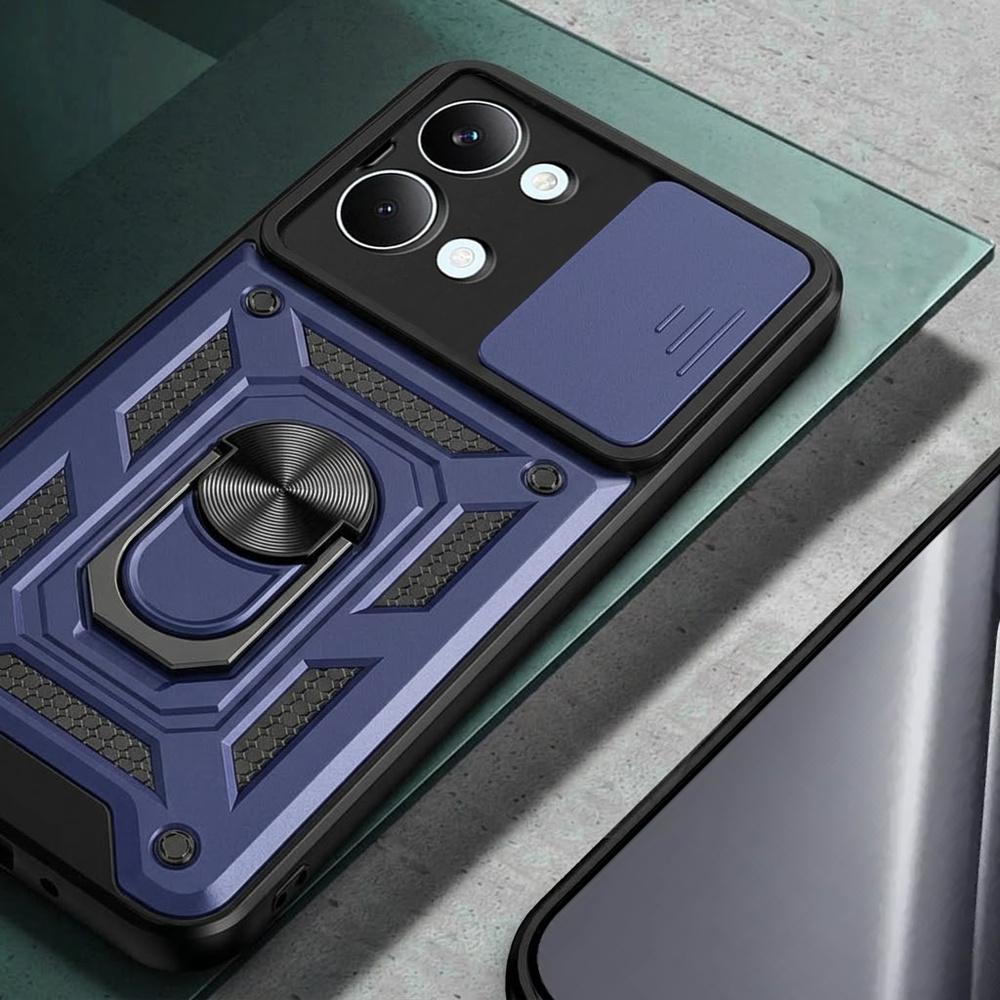 Armored case for Xiaomi Poco X8 Pro Max, CamShield Slide, blue