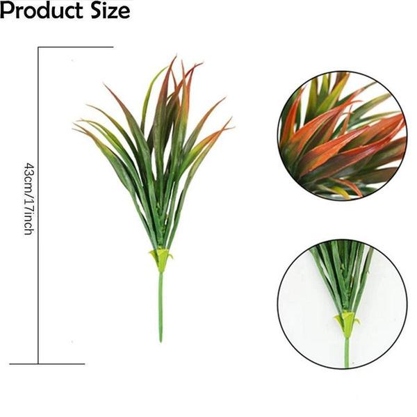 5 pcsOutdoor Fake Plants UV Resistant Artificial Tropical Plants Spider Ivy Fake Grass for Home Window Garden Office Patio Hanging Planter