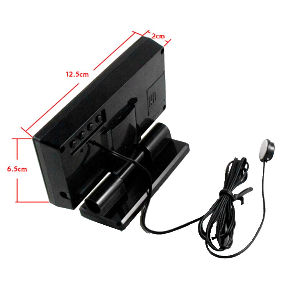 LCD Digital Car Thermometer Multifunction Automobile Compass Gauge Vehicle Clock Calendar Week