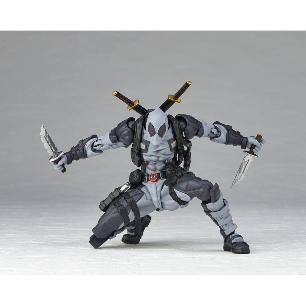 Kaiyodo Revoltech Amazing Yamaguchi Дэдпул Вер. 2.5 Цвет X-Force Высота прибл.. Подвижная фигурка 170 мм, не в масштабе, из ПВХ и АБС, окрашенная
