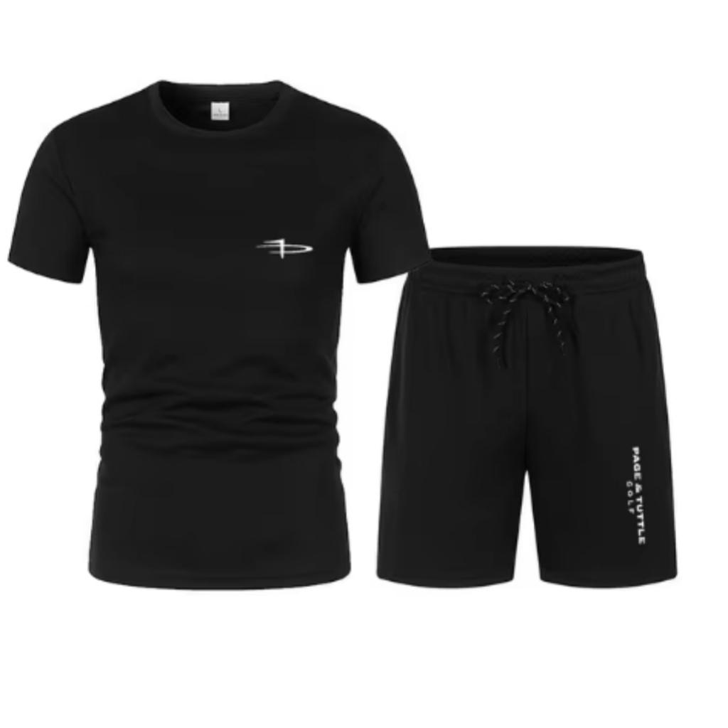 2025 Новый летний комплект спортивной одежды с коротким рукавом класса люкс для футбола, мужской модный повседневный комплект из двух предметов: футболка + шорты