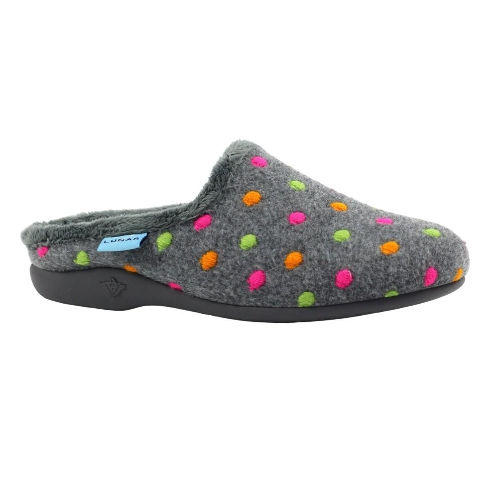 Lunar Womens/Ladies Peanut Mule Slippers