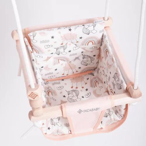 Baby swing Junior Pastel - pink