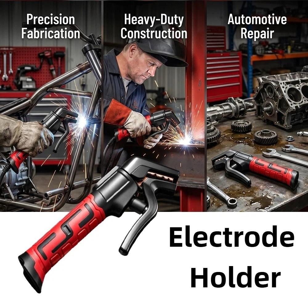 Heat Resistant Welding Electrode Holder Copper Cable Welding Accessories Industrial Grade
