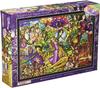 500-piece Jigsaw Puzzle, Tangled Story, Stained Glass Gyutto Series [Stained Art] (25x36cm)