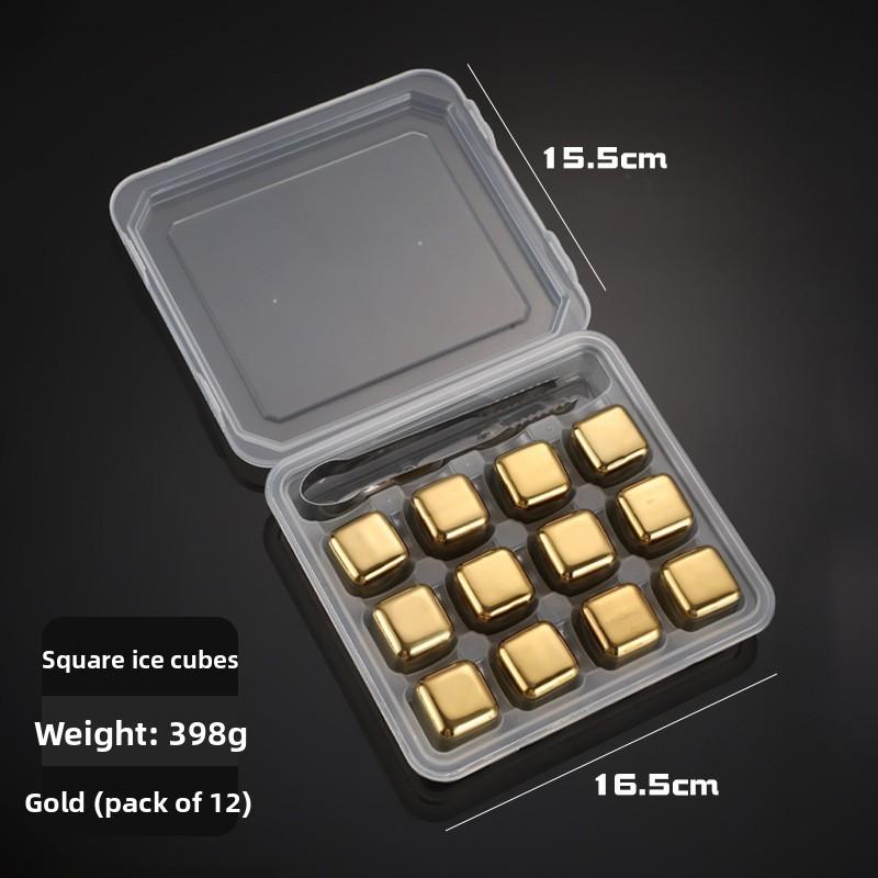 Modern Stainless Steel Whiskey Ice Balls With Freezeresistant Box For Bar Decor