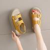 Летние открытые спортивные сандалии на плоской подошве женские высокие повседневные универсальные римские сандалии на толстой подошве