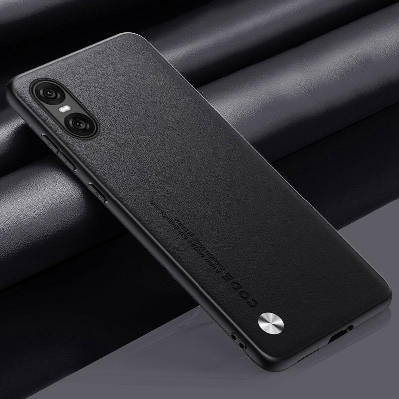 Роскошный чехол из искусственной кожи для Sony Xperia 10 VI 10VI, задняя крышка, матовый силиконовый защитный чехол для телефона Sony Xperia 10 V 10 IV 5G