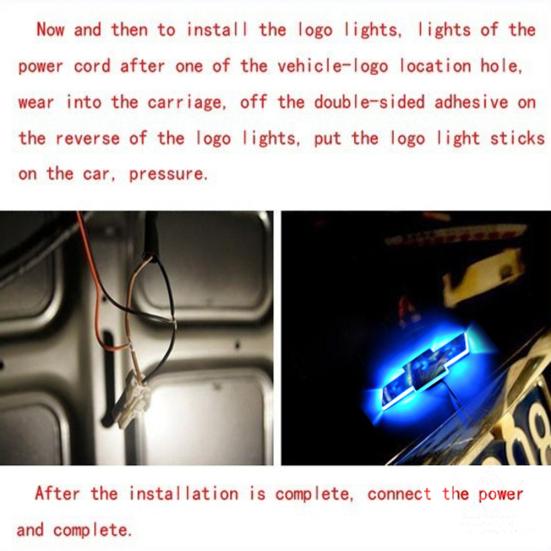 3D LED Car Styling Tail Emblem Logo Badge Decal Light Lamp for Chevrolet Cruze
