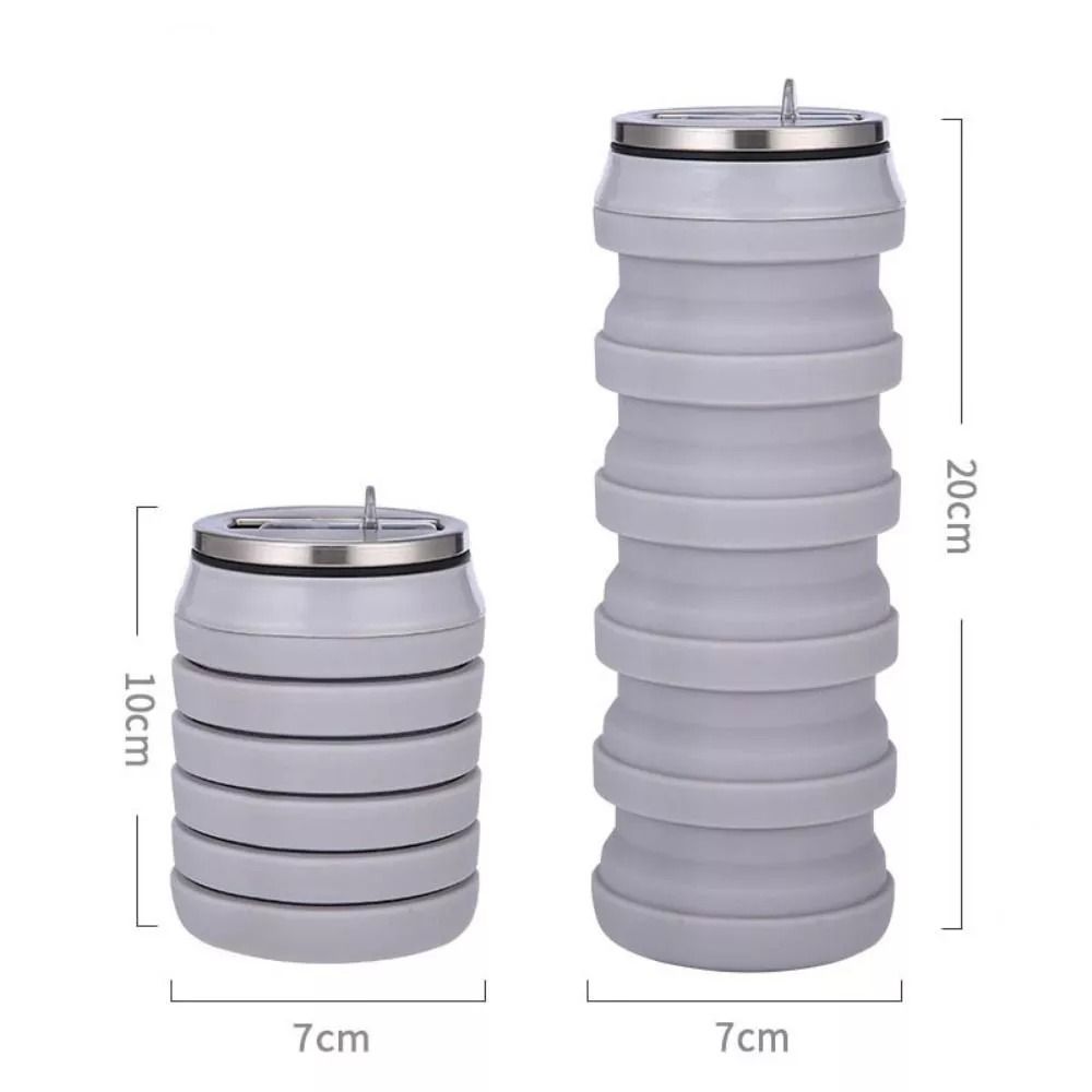 Silicone Collapsible Water Bottle Wear-resistant Sport Bottle New Folding Water Cup
