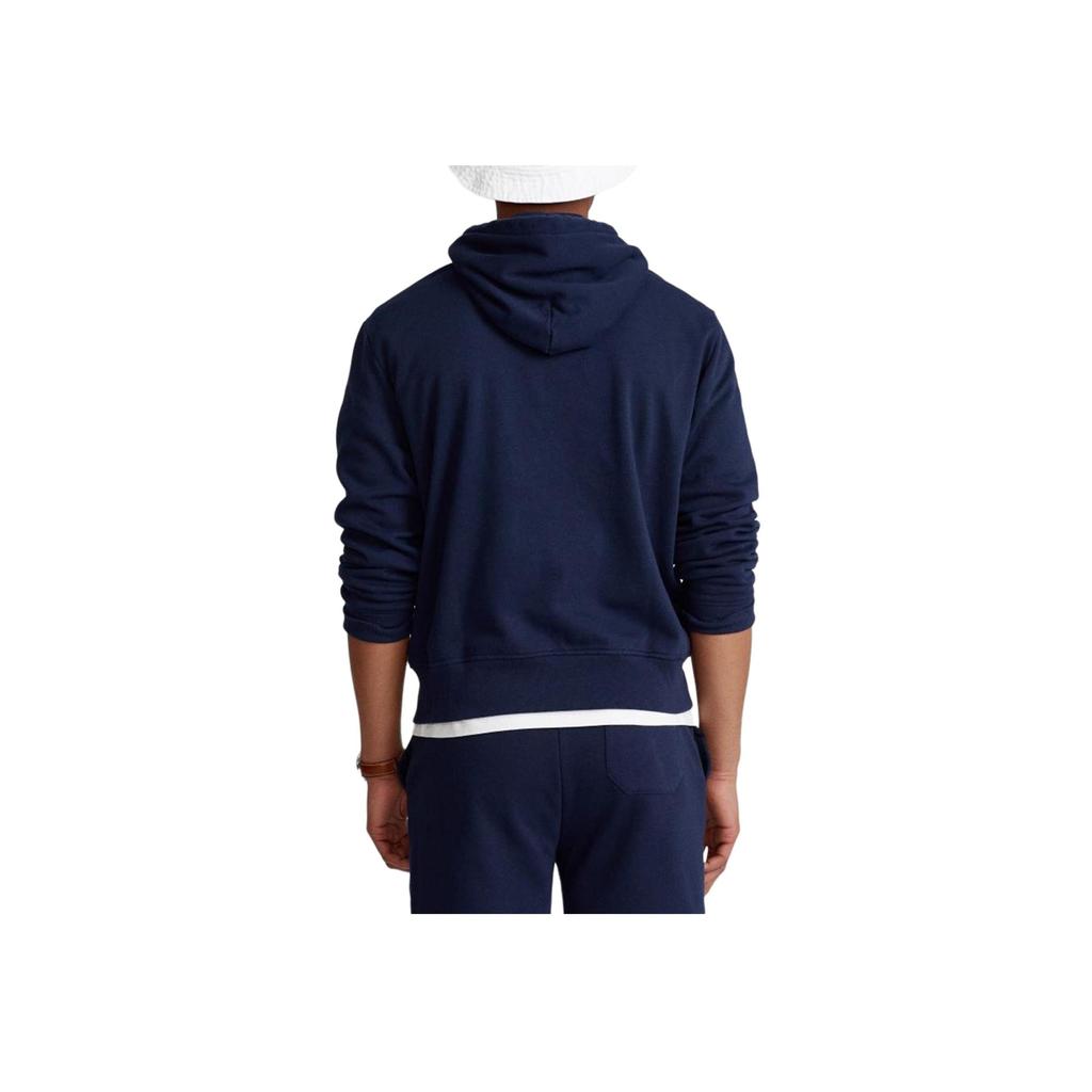 Толстовка с капюшоном и принтом логотипа Polo Ralph Lauren Мужская толстовка темно-синего цвета 710839053-001