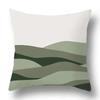 Simple Green Car Ornaments Double-sided Printed pillow cover Short plush Suitable living rooms bedrooms sofa throw cushion cover
