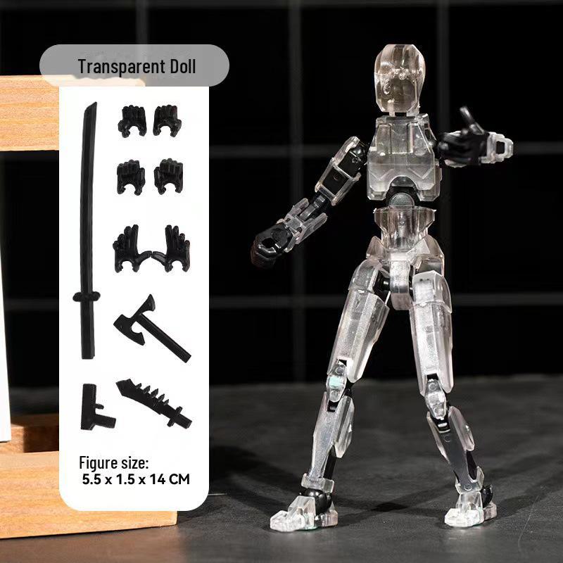 3D-печатные многосуставные фигурки для детей - подвижная строительная игрушка в нескольких цветах