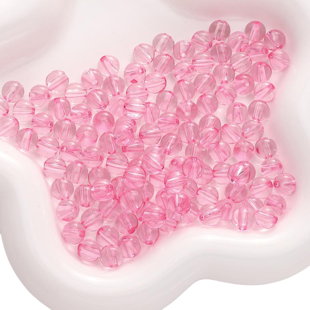 Бусины ручной работы 6/8/10 мм акриловые прозрачные круглые бусины свободные бусины разделительные бусины струны браслеты цепочки для ключей цепочки для сотовых телефонов ювелирные аксессуары