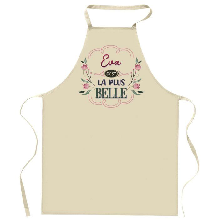 Planetee Tablier de cuisine Eva la plus belle | Tablier jardinage et tâches ménagères Cadeau Fête des Mères Anniversaire Soeur Noël