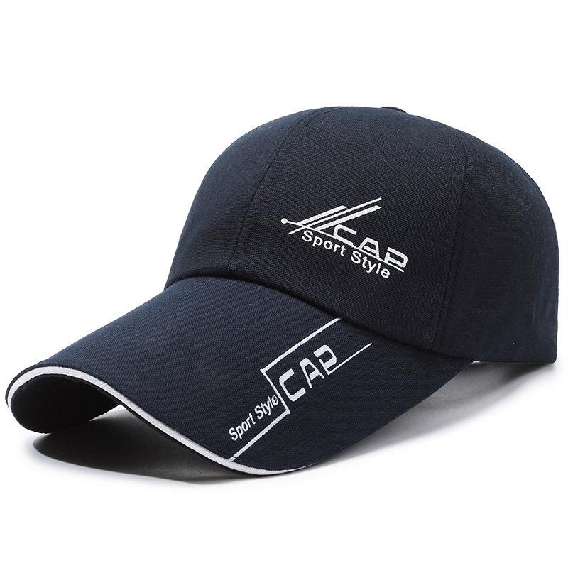 Men's Extra-Long Brim Outdoor Sunshade Baseball Cap with Print