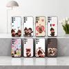 C-Cute M-Monchhichis-S Чехол для телефона Samsung S25,24,23,22,30,21,10,9,Ultra,Plus,Lite,FE,4,5 G Мягкий черный чехол