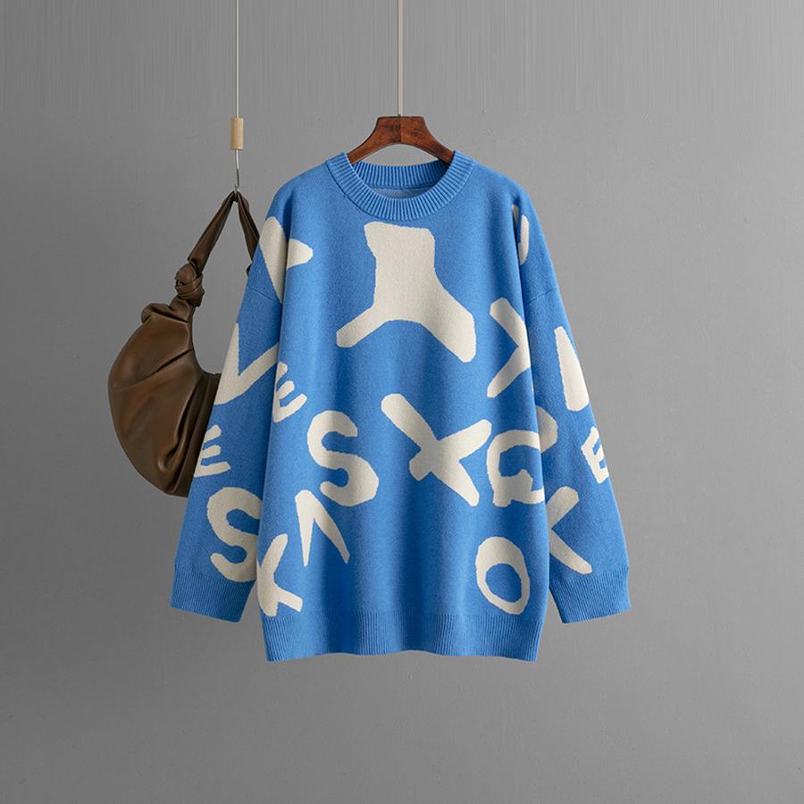 Autumn Winter New Knitted Sweater Women Long Sleeve Padded Loose Base Top