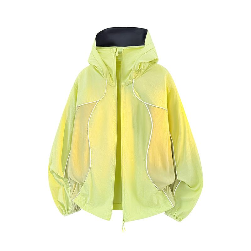 Outdoor UV protection, breathable and cool, hooded sunscreen, women's 1011 new summer thin coat, men's and women's