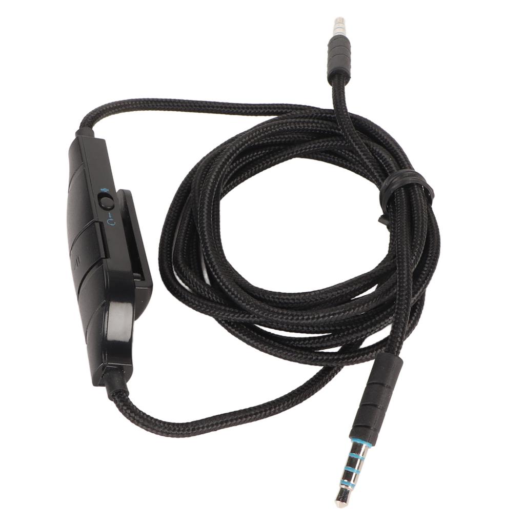 Headphone Sound Cable 3.5mm Gaming Headset Aux Cord with Inline Mic Mute Volume Control for Logitech G633 G933 G935 G635