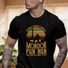 Mordor Fun Run Print T-shirt Men's And Women's Summer Short-sleeved Motorbike Cycling Top
