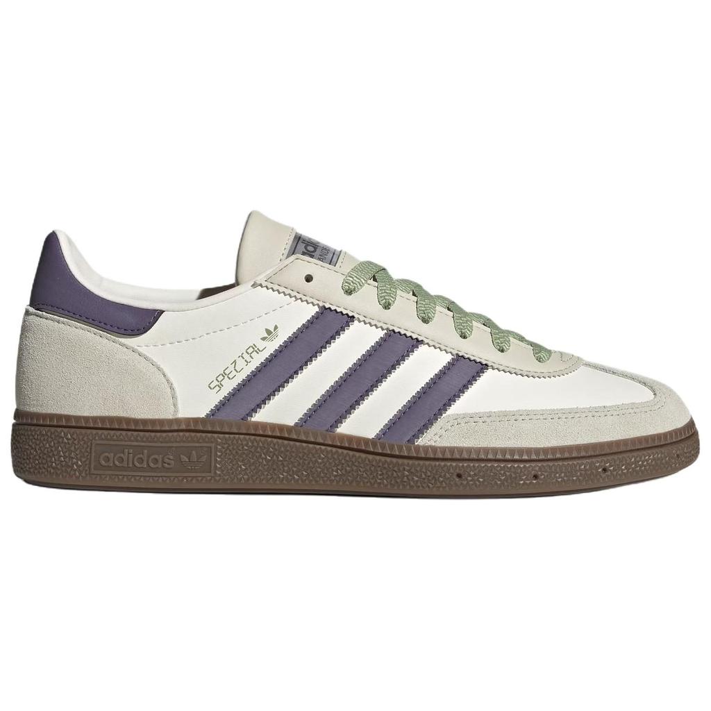 adidas Оригиналы HANDBALL SPEZIAL Кожаные Низкие Скейтборд Обувь Унисекс Нефритовый Белый JR4499