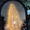 Halloween Ghost Mirror Night Light Halloween Spooky Scary Ghosts Table Mirror LED Ghost Hologram Mirror Decorations