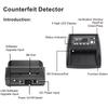   UV Counterfeit Bill Detector EUROCelsiusUSDCelsiusGBP Money Counter Automatic Money Detection By UV MG IR Image Paper Quality Size Thickness Suit