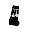 Plush Balls Balletcore Plush Stockings Y2k Lolita Bowknot Leg Warmer  Fall Winter