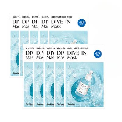 Маска-пленка с низкомолекулярной гиалуроновой кислотой Dive-In 10 шт.