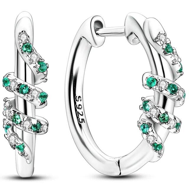 Классические серьги 2023, стерлинговое серебро 925 пробы, разноцветные серьги-кольца с цирконием для женщин, дня рождения, свадьбы, помолвки, мужские подарочные ювелирные изделия