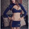 New Fashion Women's Sexy Two Pieces Lingerie Sets Adult Lady Exotic Roleplay Police Uniform Hollow Out Naugty Cosplay Costumes
