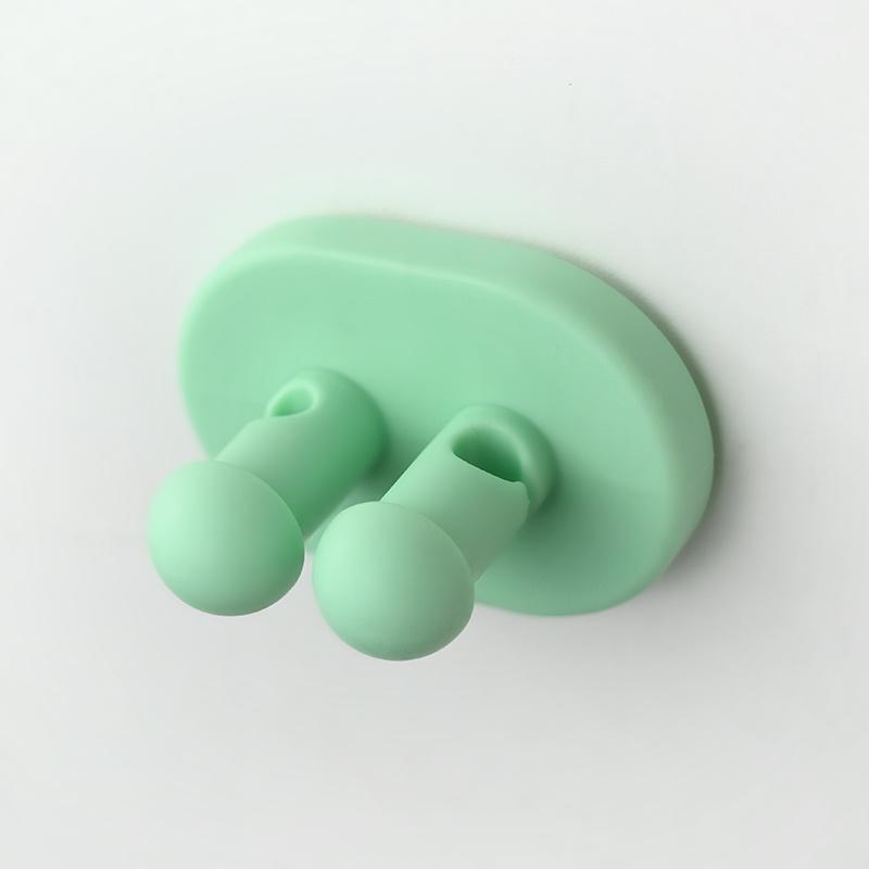 2 шт. силиконовый держатель для зубных щеток, многофункциональный крючок, крючки для бритвы, клейкий настенный крепёж для подвешивания кабеля с вилкой для полотенец, декоративный крючок