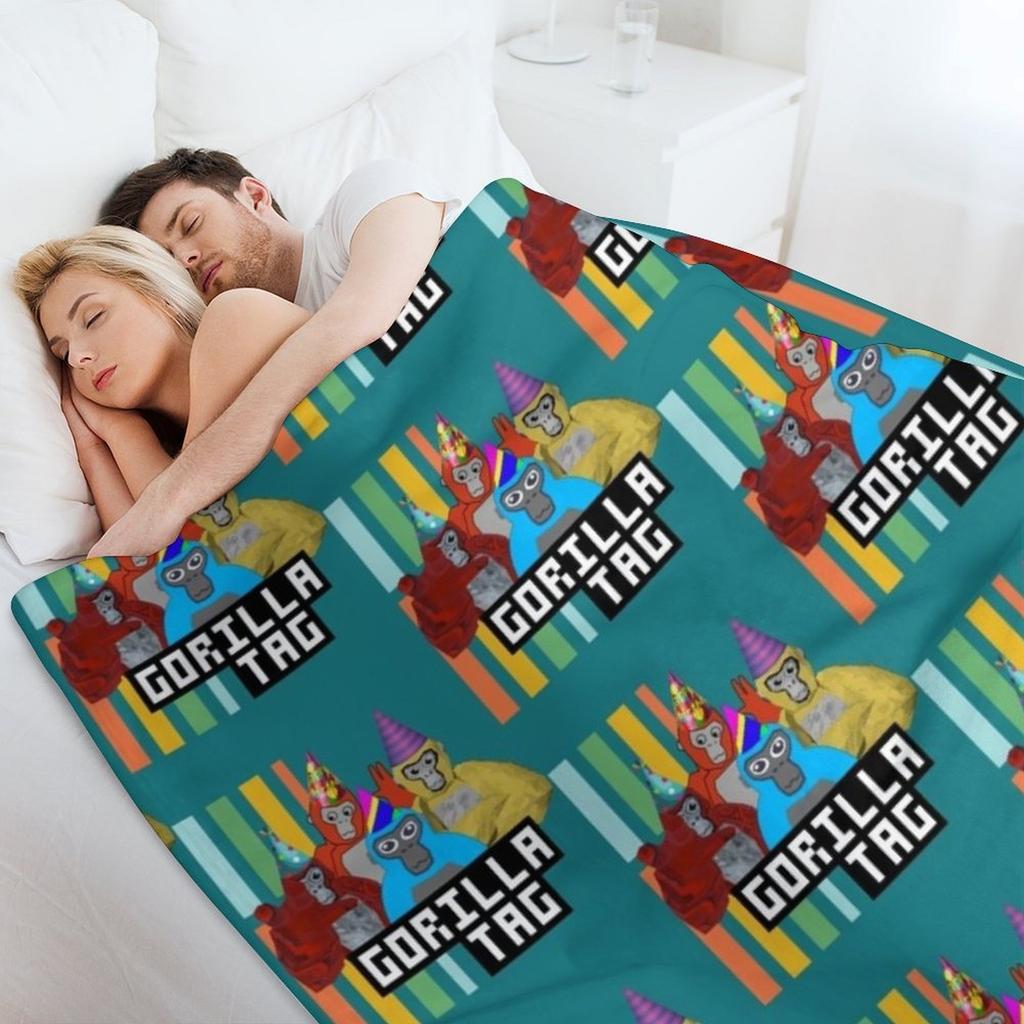 Gorilla Tag Party Time 5 Throw Blanket warm winter Tourist Blankets For Sofas Extra Large Throw Blankets