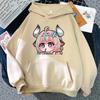 Genshin Impact Varesa Anime Hoodie Men Retro Sweatshirt Autumn/Winter Kawaii Retro Casual Sweatshirt