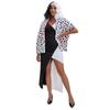 New Kuila Dalmatian Black and White Witch Shawl Dress Set Cosplay Costume