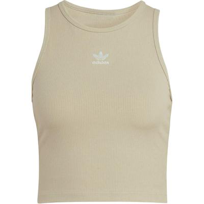 Originals Essentials Облегающий спортивный топ-майка в рубчик с круглым вырезом Женские топы KD3822