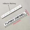 3D Chrome Metal Car Sticker Logo TURBO DIESEL Emblem Rear Trunk Fender Badge Decal For Isuzu Kia Hyundai Toyota Ford Accessories
