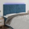 VidaXL LED Headboard Bedroom Furniture Double Bed Accessory Head of Bed Frame Interior Dark Blue 3122628