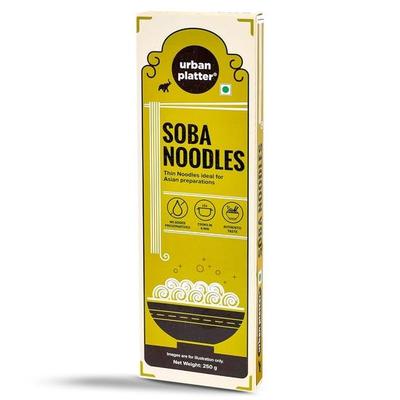 Urban Platter Лапша соба, 250 г (Тонкая гречневая лапша, идеально подходит для приготовления блюд азиатской кухни, без добавления консервантов.)