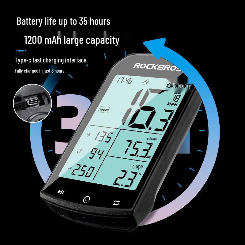 Loch Brothers Wireless Bicycle GPS Speedometer with Cadence Sensor