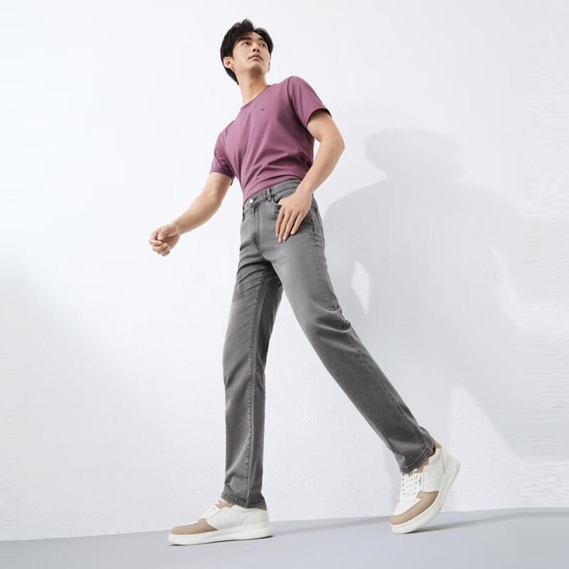 Мужские джинсы прямого кроя из выстиранного денима Septwolves