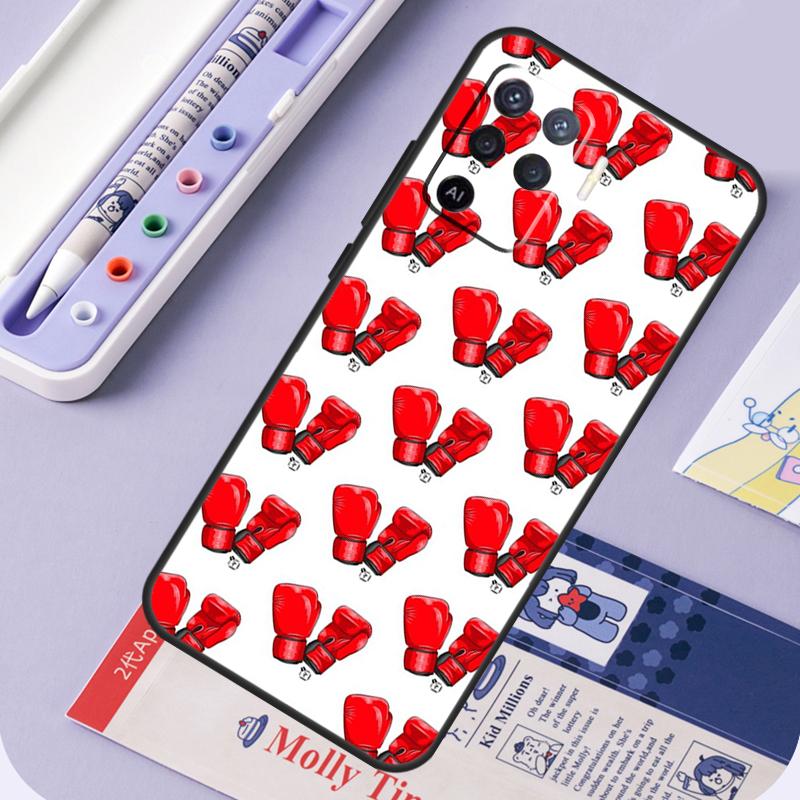 Boxing Gloves For Oppo A96 A76 A16 A94 A74 A54 A15 A18 A38 A58 A78 A98 A40 A60 A80 A57 A17 A77 A5 Pro Case