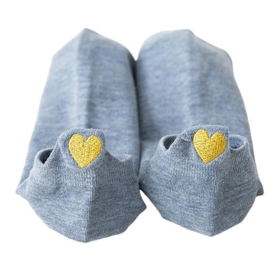 1 пара женских носков с вышивкой в ​​виде сердца, укороченные, без запаха, однотонные, высокоэластичные, противоскользящие, впитывающие пот, противоусадочные, спортивные носки