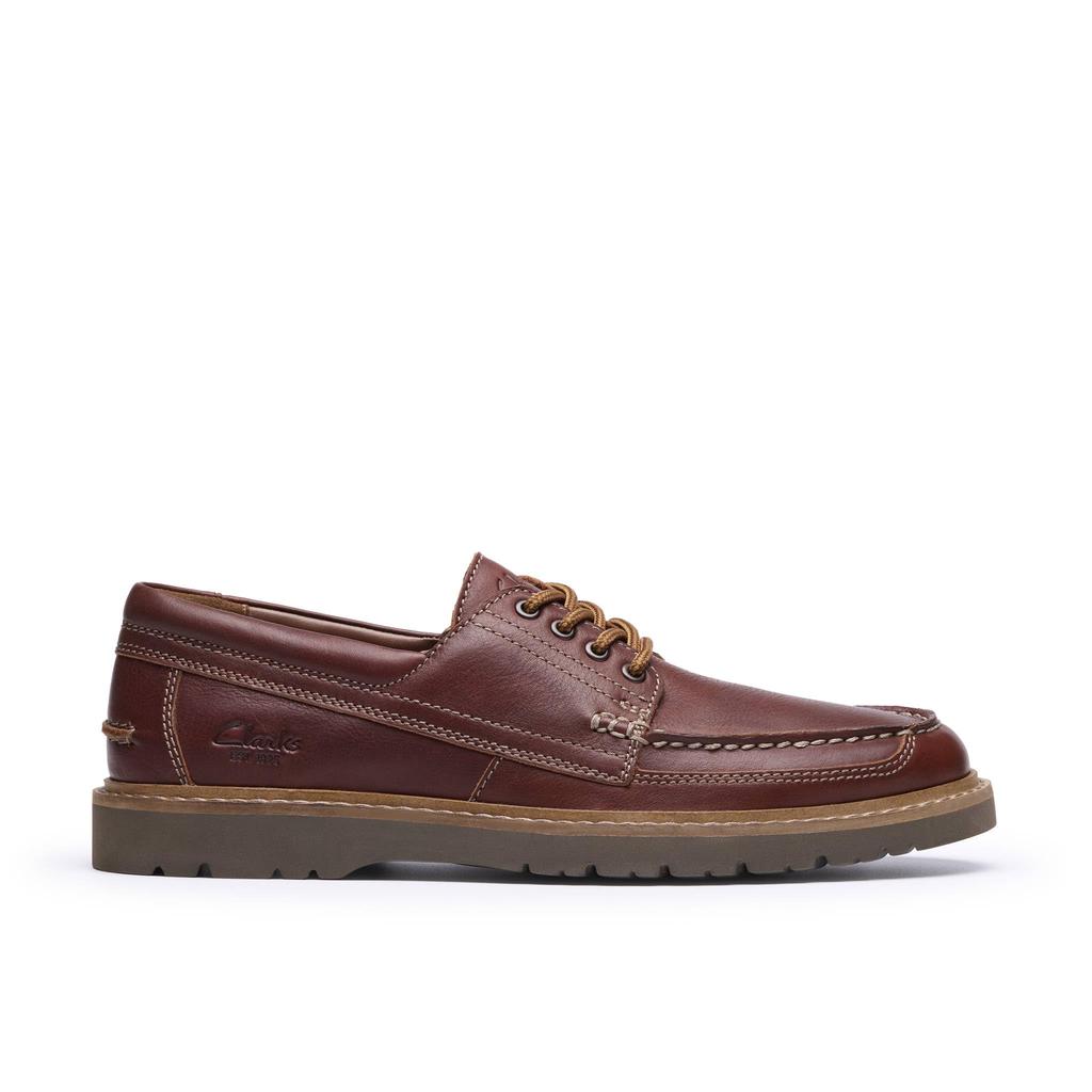 [Clarks] Лоферы/Слипоны Weltridge Moc Мужские Темно-загарная Кожа 26.5 см
